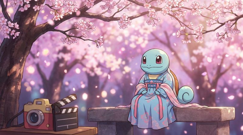 校花传媒樱花季短片